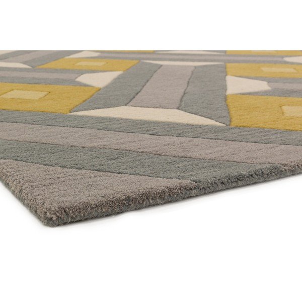 Pilkos ir geltonos spalvos kilimas Asiatic Carpets, 160 x 230 cm-image-3