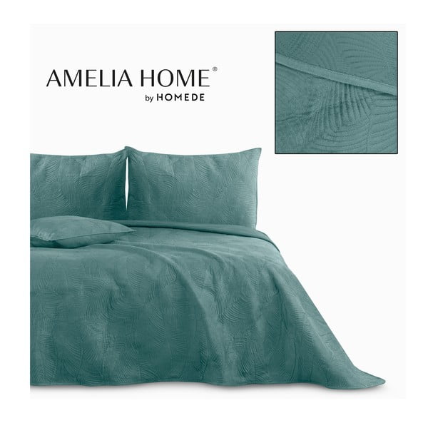 Smaragdinės spalvos lovatiesė 240x260 cm Palsha – Restilo-image-4
