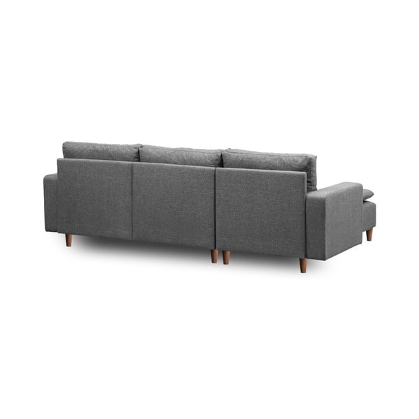 Kampinė sofa pilkos spalvos (su kairiuoju kampu) Lungo – Balcab Home-image-3