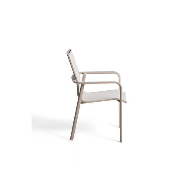 Smėlio spalvos/taupe spalvos sodo kėdė Canea – Kave Home-image-2