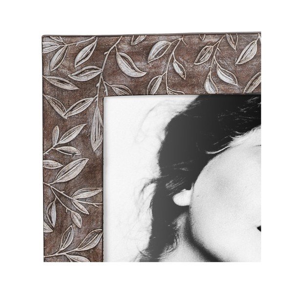 Iš poliesterinės dervos pastatomas rėmas rudos spalvos 16x21 cm – Ixia-image-2