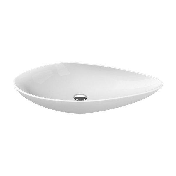 Iš keramikos praustuvas baltos spalvos 74x38,5 cm Ovali – Sapho