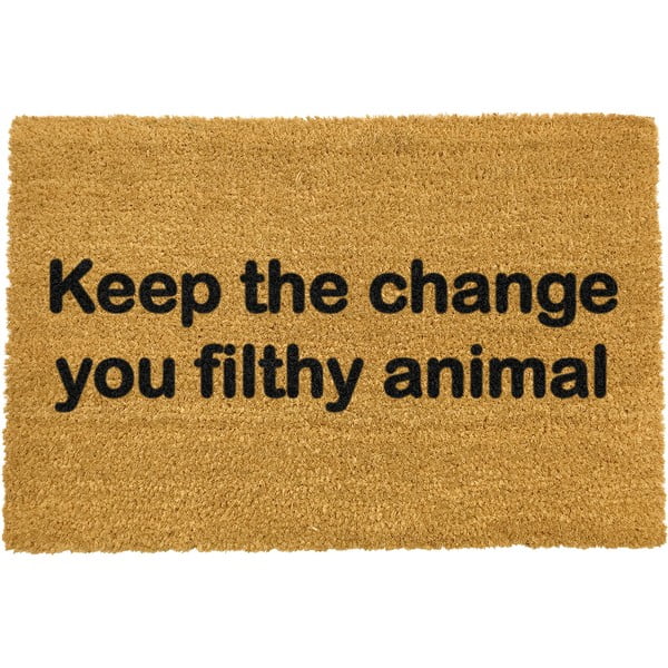 Natūralaus pluošto kilimėlis Artsy Doormats Keep The Change, 40 x 60 cm