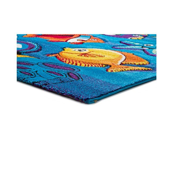 Mėlynas vaikiškas kilimas "Universal Underwater", 120 x 170 cm-image-2