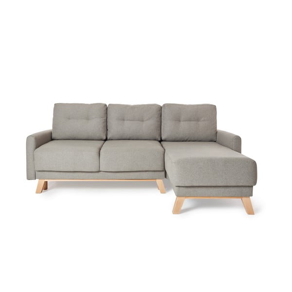 Šviesiai pilka modulinė kampinė sofa-lova Bonami Selection Pop-image-2