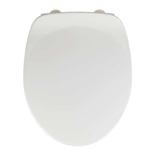 Balta klozeto sėdynė su lengvu uždarymu Wenko Armonia, 44,5 x 37 cm