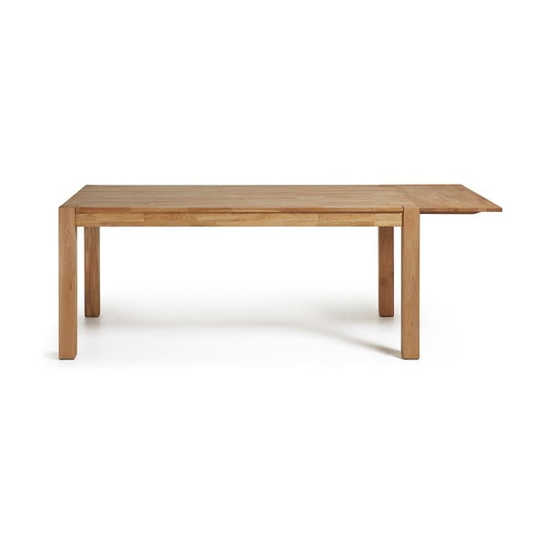 Prailginamas valgomojo stalas iš ąžuolo medienos Kave Home, 180 x 90 cm-image-4