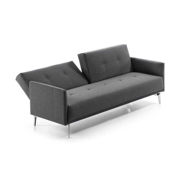 Tamsiai pilka sofa-lova Kave Home Flora-image-2