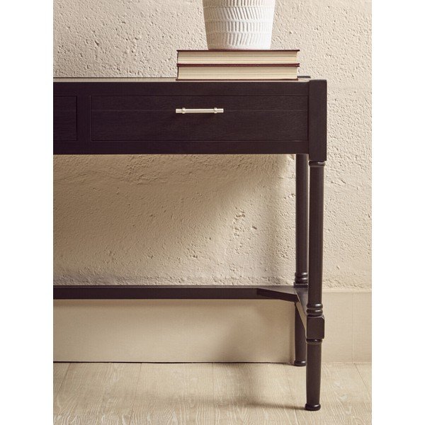 Iš pušies masyvo rašomasis stalas 48x107 cm Heritage – Premier Housewares-image-2