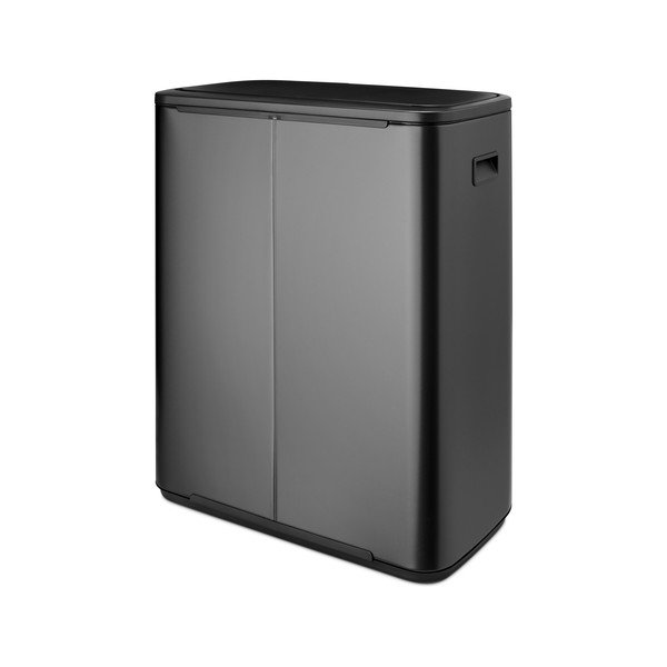 Iš plieno šiukšliadėžė tamsiai pilkos spalvos rūšiavimui/galima atidaryti palietus 60 l Bo Touch Bin – Brabantia-image-3