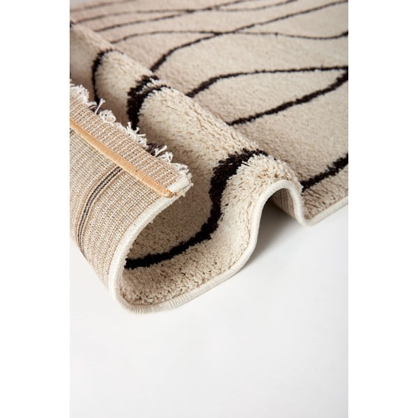 Baltos spalvos/juodos spalvos kilimas 160x230 cm Routa – Universal-image-1