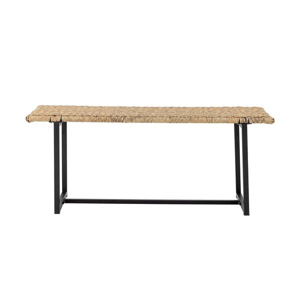 Natūralios spalvos sodo suoliukas rotangas Adilly – Bloomingville