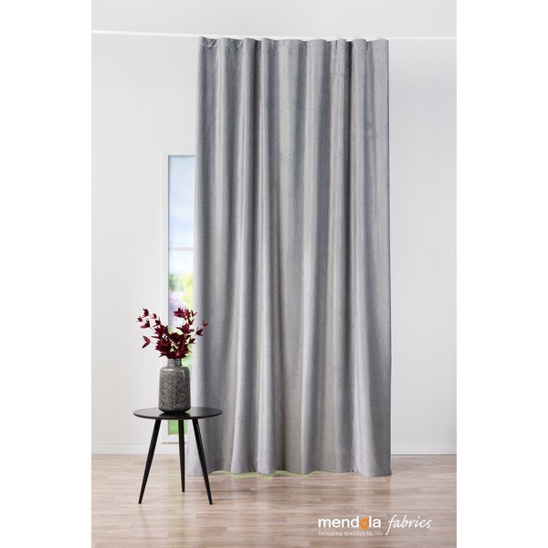 Iš velveto užuolaida pilkos spalvos 140x260 cm Roma – Mendola Fabrics-image-2