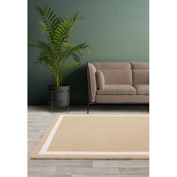 Rankų darbo iš vilnos kilimas smėlio spalvos 68x240 cm Albi – Asiatic Carpets-image-1