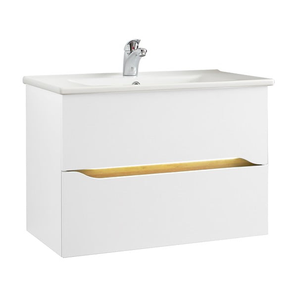 Žema/pakabinama spintelė be kriauklės baltos spalvos 72x51 cm Set 857 – Pelipal-image-2