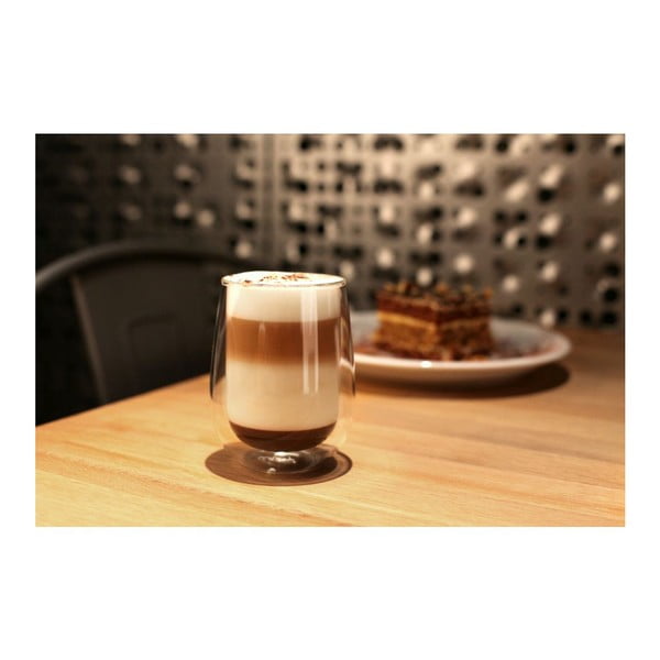 Stiklinė kavai su dviguba sienele Vialli Design Amo, 400 ml-image-1