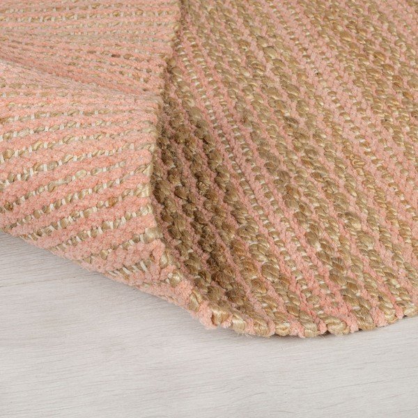 Rožinis džiuto kilimas Flair Rugs Equinox, 160 x 230 cm-image-1