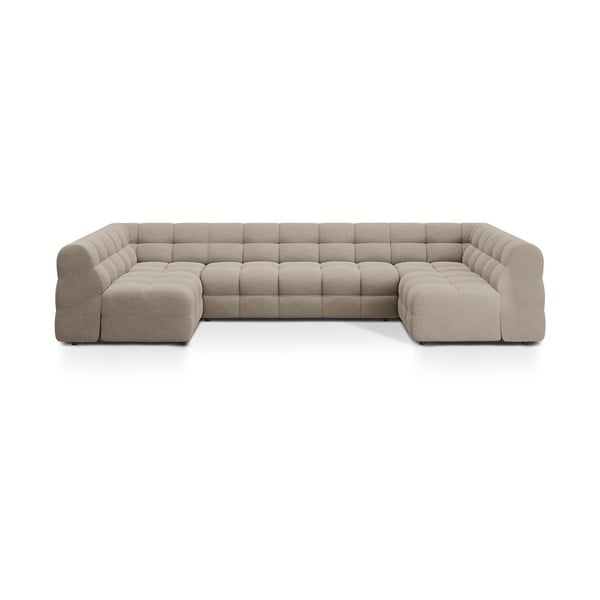 Rudos spalvos kampinė sofa („U“ formos) Kendal – Micadoni 