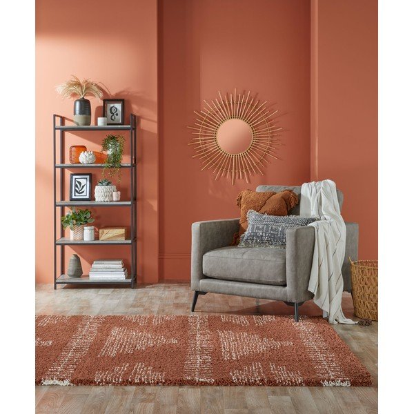 Tamsiai raudonas kilimas Flair Rugs Zane, 120 x 170 cm-image-4