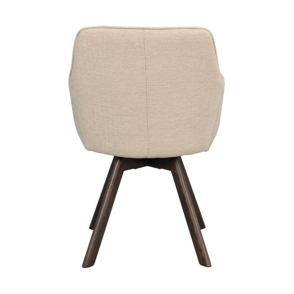 Smėlio spalvos iš audinio valgomojo kėdžių komplektas 2 vnt. Alison – Rowico-image-4