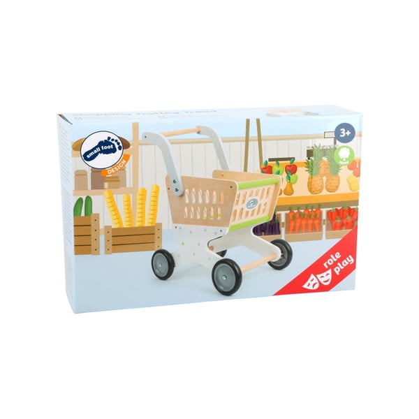 Vaikiškas medinis pirkinių krepšelis Legler Shopping-image-1