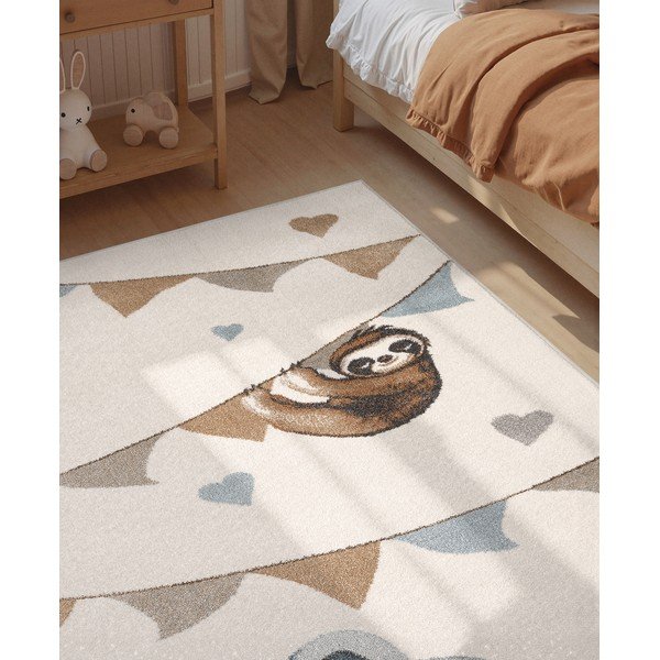 Kreminės spalvos vaikiškas kilimas 160x230 cm Walk like an Elephant Rainbow Party – Villeroy&Boch-image-4