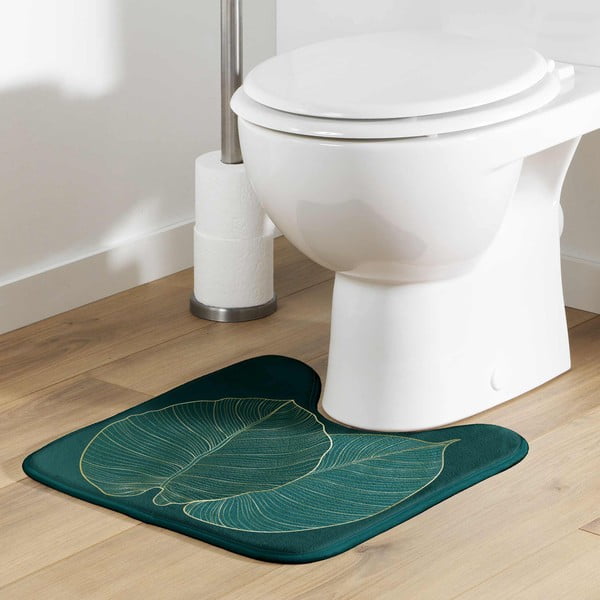 Vonios kilimėlis tamsiai žalios spalvos tualetui 45x45 cm Jade – douceur d'intérieur-image-1