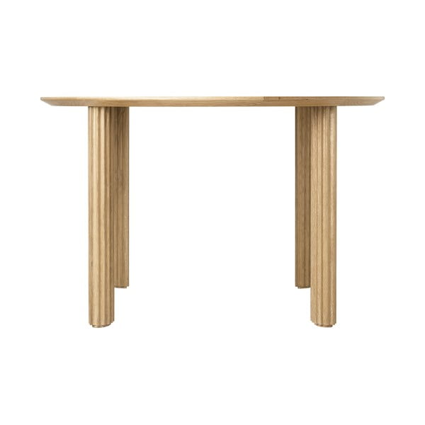 Iš ąžuolo masyvo apvalios formos valgomojo stalas ø 120 cm Comfort Circle – UMAGE-image-3