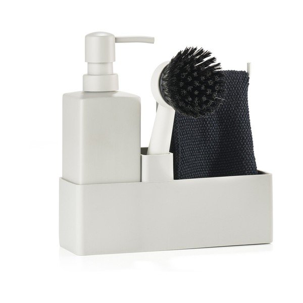 Šviesiai pilkos spalvos iš plastiko/iš silikono stovas skalbimo reikmenims Singles – Zone