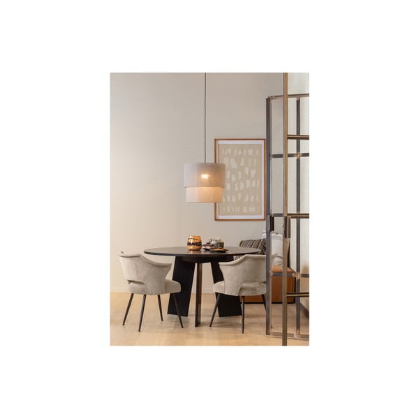 Valgomojo kėdės iš aksomo smėlio spalvos 2 vnt. Sits – Basiclabel -image-1