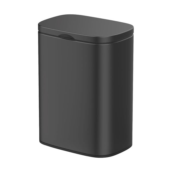 Nerūdijančio plieno juoda šiukšliadėžė Wenko Sare