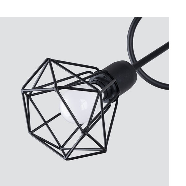 Lubinis šviestuvas juodos spalvos ø 10 cm Varpu – Sollux-image-3