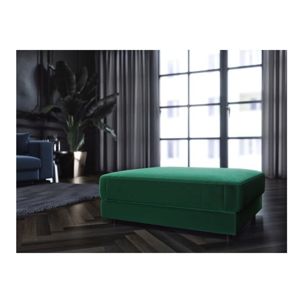 Tamsiai mėlynas aksominis pufas Devichy Laure, 112 x 60 cm-image-3