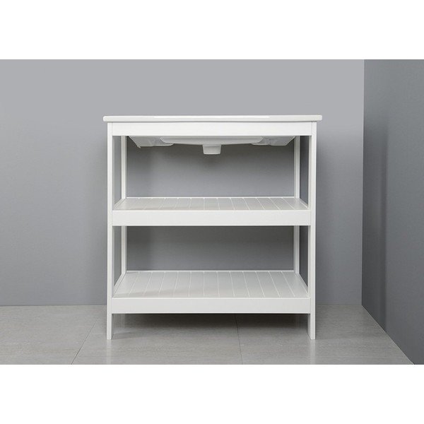 Stovas be praustuvo baltos spalvos 81,5x85,5 cm Etide – Sapho-image-1