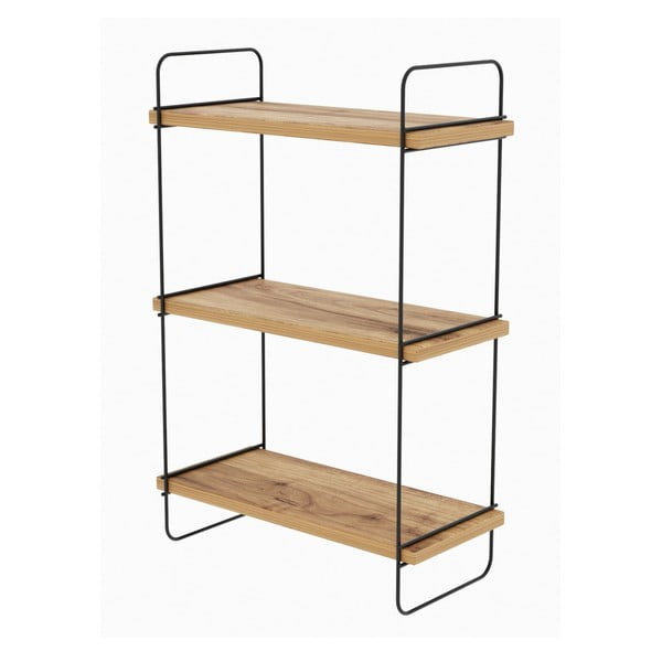 Kelių aukštų sieninė lentyna natūralios spalvos iš ąžuolo 40 cm Pulalis – Kalune Design