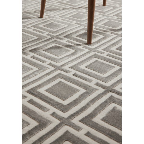 Kilimas pilkos spalvos/kreminės spalvos 80x240 cm Perles Howlite – Elle Decoration-image-4