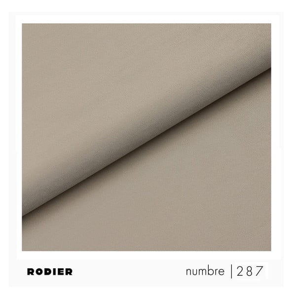 Šviesiai rudos spalvos iš velveto taburetė Tuil – Rodier-image-3