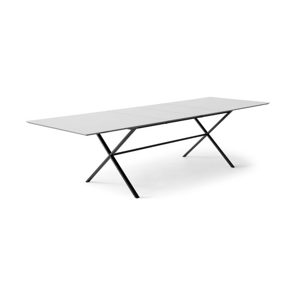 Prailginamas valgomojo stalas su papildomu stalviršiu su baltu stalviršiu 100x210 cm Meza – Hammel Furniture-image-1
