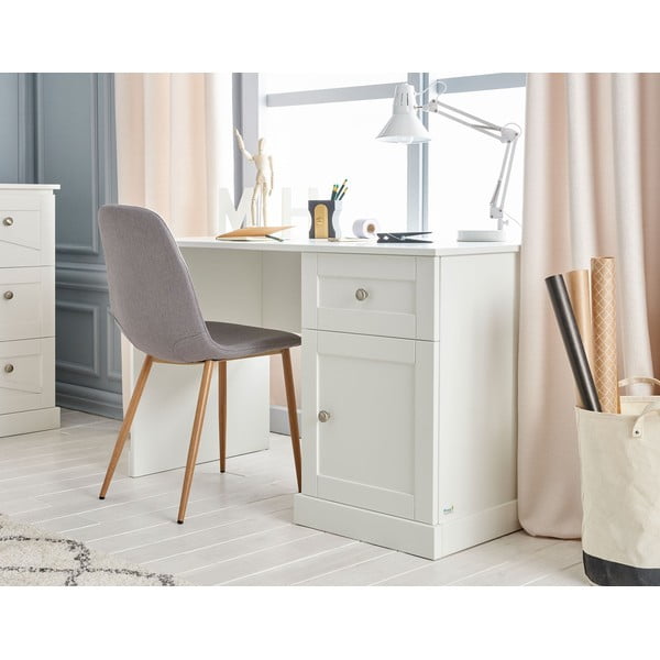 Baltas vaikiškas rašomasis stalas Pinio Marie-image-1