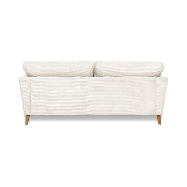 Iš kordinio velveto sofa baltos spalvos 206 cm Paris – Scandic-image-3