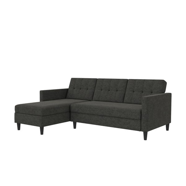 Sulankstoma kampinė sofa pilkos spalvos Hartford – Støraa-image-4