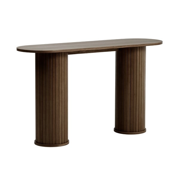 Rudos spalvos konsolinis staliukas 40x130 cm Nola – Unique Furniture-image-3