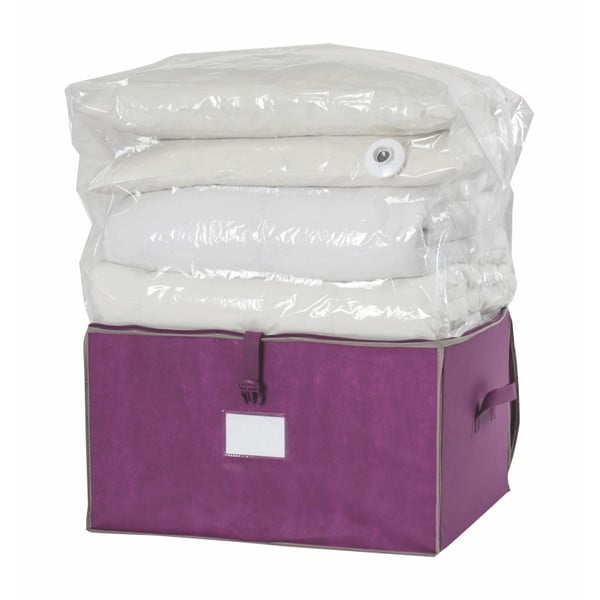 Violetinė saugojimo dėžė su vidine vakuumine pakuote "Compactor Tote", 108 l tūrio