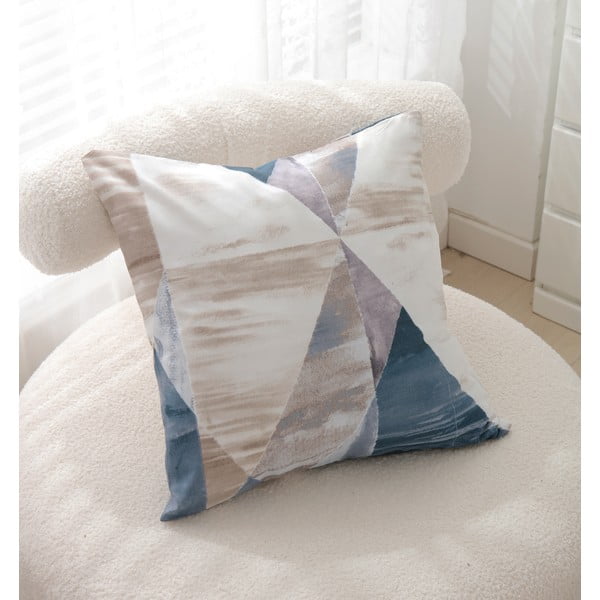 Mėlynos spalvos/rudos spalvos iš mikrosatino viengulė patalynė 3 dalių 140x200 cm Eden – JAHU collections-image-3