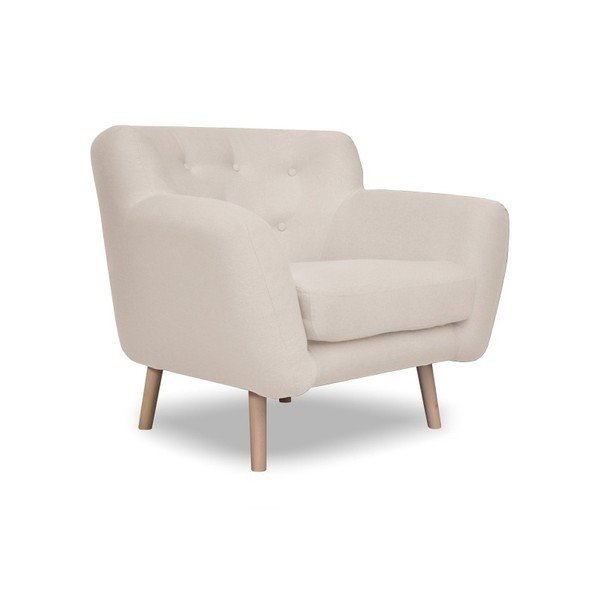 Pilkos ir smėlio spalvos krėslas Cosmopolitan design London-image-2
