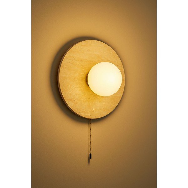 Smėlio spalvos iš akmens sieninė lempa ø 12 cm Hilde – Opviq lights-image-3