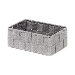 Pilka vonios kambario dėžutė daiktams Compactor Tent, 18 x 12 cm
