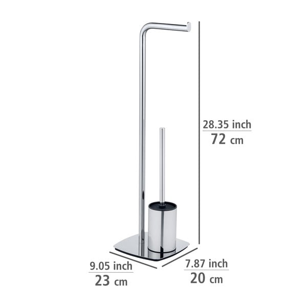 Tualetinio popieriaus laikiklis su nerūdijančio plieno šepetėliu Iria - Wenko-image-4