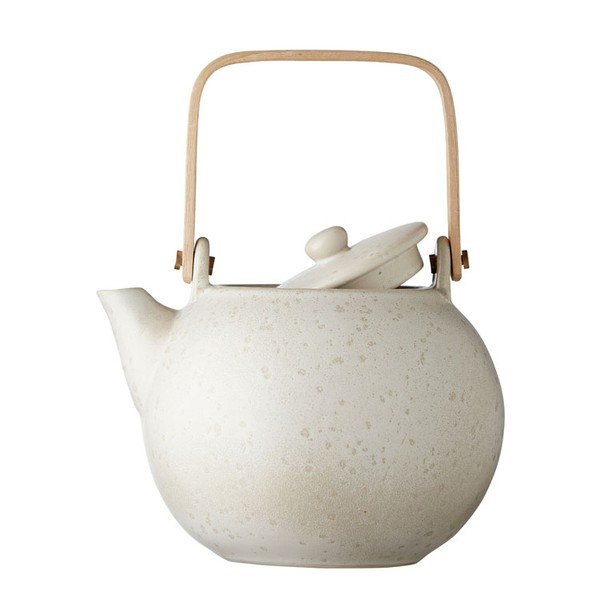 Kreminės matinės spalvos keraminis arbatinukas Bitz Basics, 1,2 l-image-3