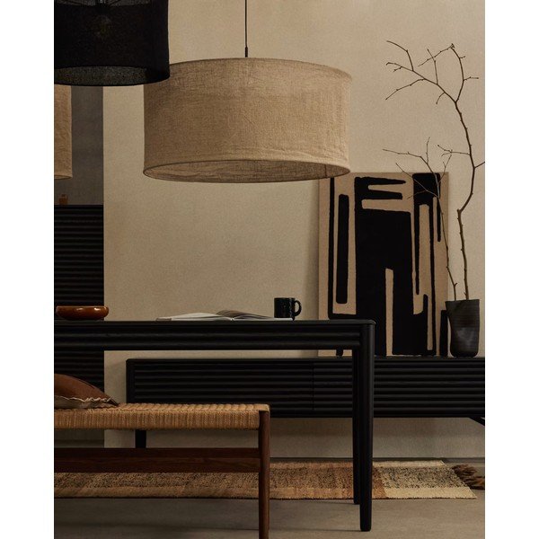 Smėlio spalvos šviestuvo gaubtas ø 80 cm Mariela – Kave Home-image-1